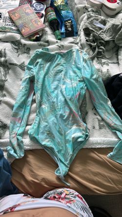 Teal floral sisstrevolution surf suit