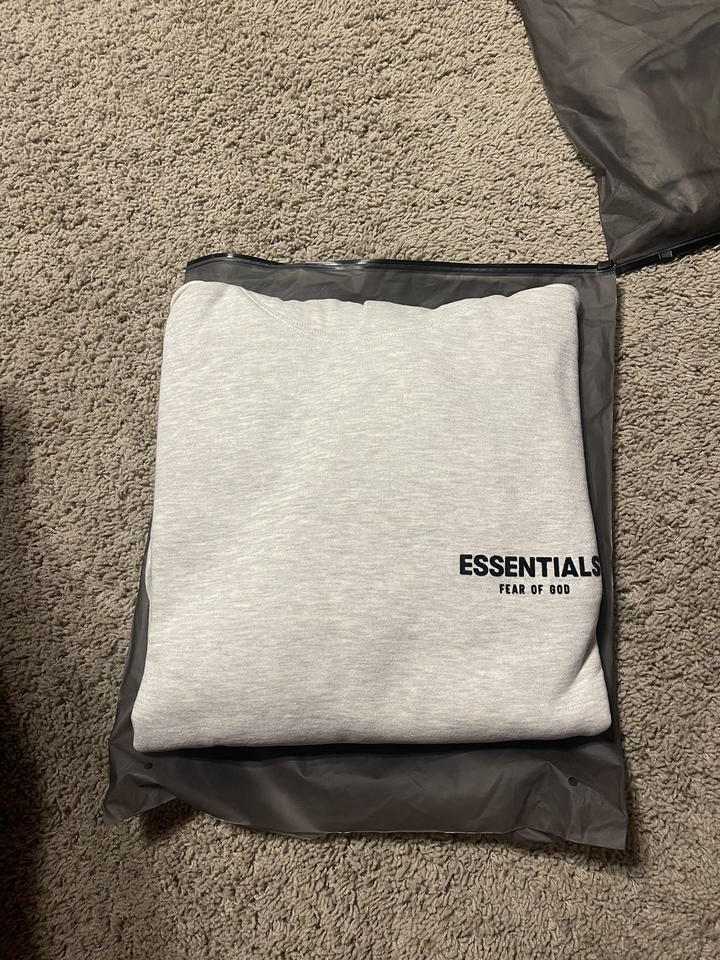 Fear Of God Essentials Hoodie Light Oat