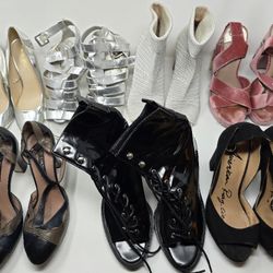 20 Pairs of Women's Shoes Sizes 7.5 (Sneakers, Dress, Casual etc.)