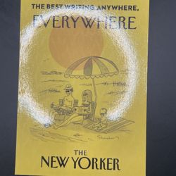 The New Yorker Magazine Danny Shanahan Beach Cartoon Magnet Yellow Promo Art