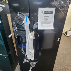 23.0 cu. ft. Side by Side Refrigerator in Black, Standard Depth, ENERGY STAR