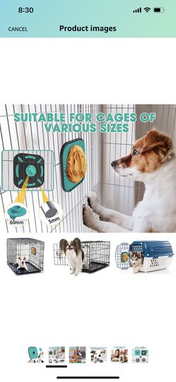 Licking Mat for Dogs Crate, Dog Slow Licking Pad for Cage for