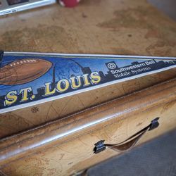 Vintage 1990's Rams Football Pennant