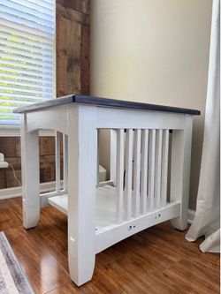 Rustic Solid Wood End Table / Side Table