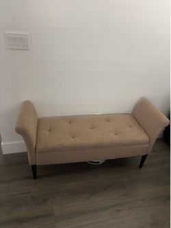 Storage ottoman bench