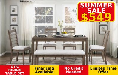 6 PC DINING TABLE