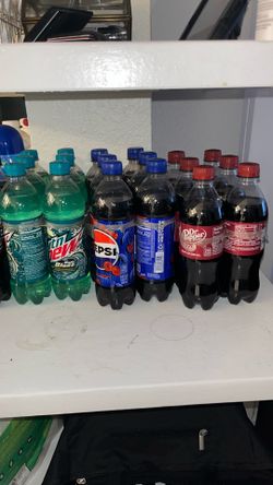 6 Pack Bottled Soda Different Variety Pepsi Dr Pepper