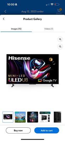 Hisense 65 U8 Mini Led
