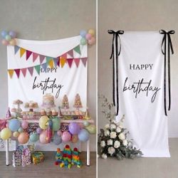 HBD Fabric Sign - Ready for Pickup 🎈