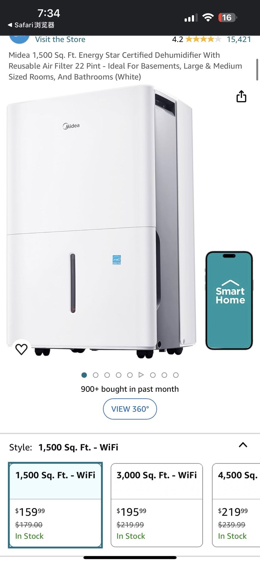 midea dehumidifer
