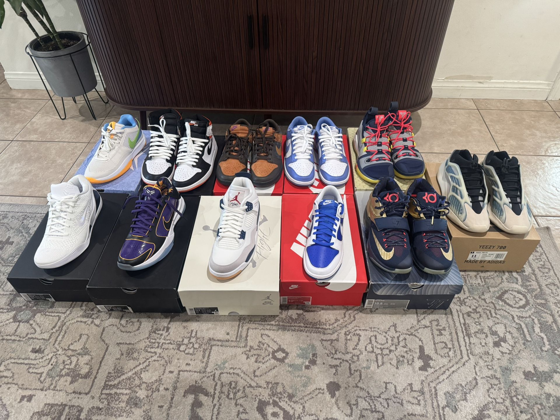 Nike, Kobe’s, Dunks, Jordan And Yeezy