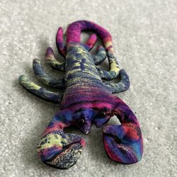 Sand Filled Lobster Sea Creatures 6” Made Of Polyester And Sand