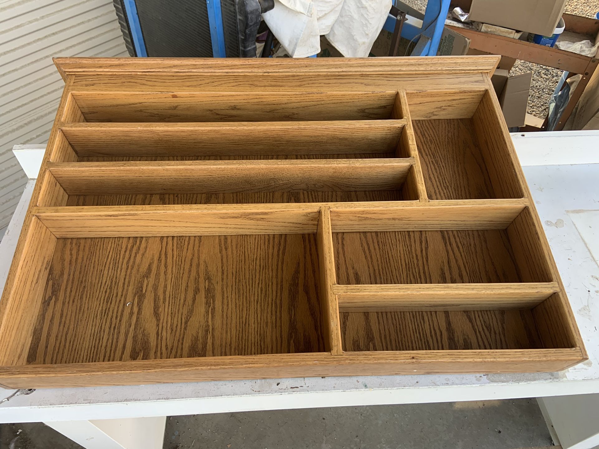Oak Curio Shelf