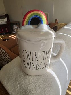 Rae DUNN OVER THE RAINBOW MUG