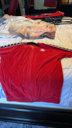Kappa track zip up red black and white size medium in men’s