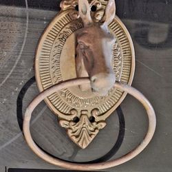 Vintage Brass? Towel Ring.