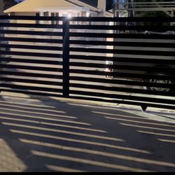 Horizontal Black Fence