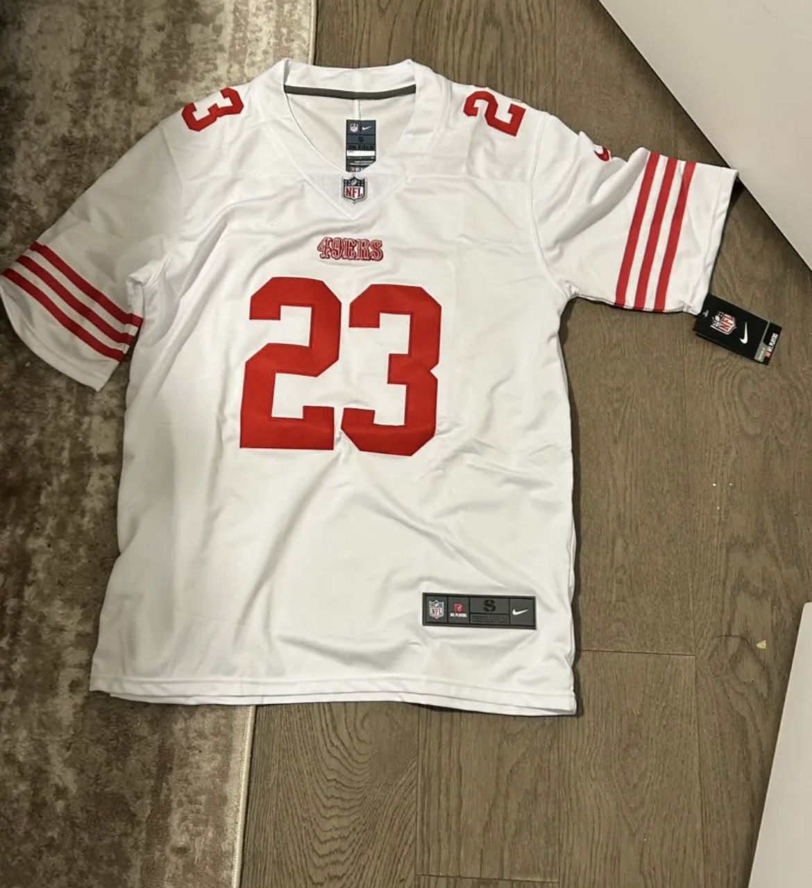 Christian McCaffrey NFL Away Jersey – Size Small