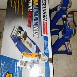 Automobile Car Truck Van Trailer Jack And Jack Stands Kit