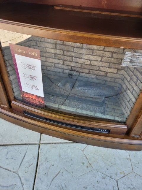 Allen + Roth 68-in W Mahogany Infrared Quartz Electric Fireplace for Sale  in Temecula, CA - OfferUp