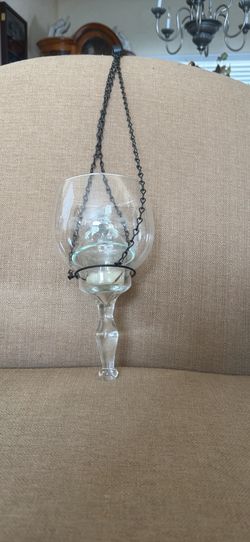2 Princess House Hanging Planters/Candle Holders