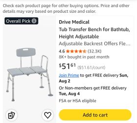Drive Bath Bench