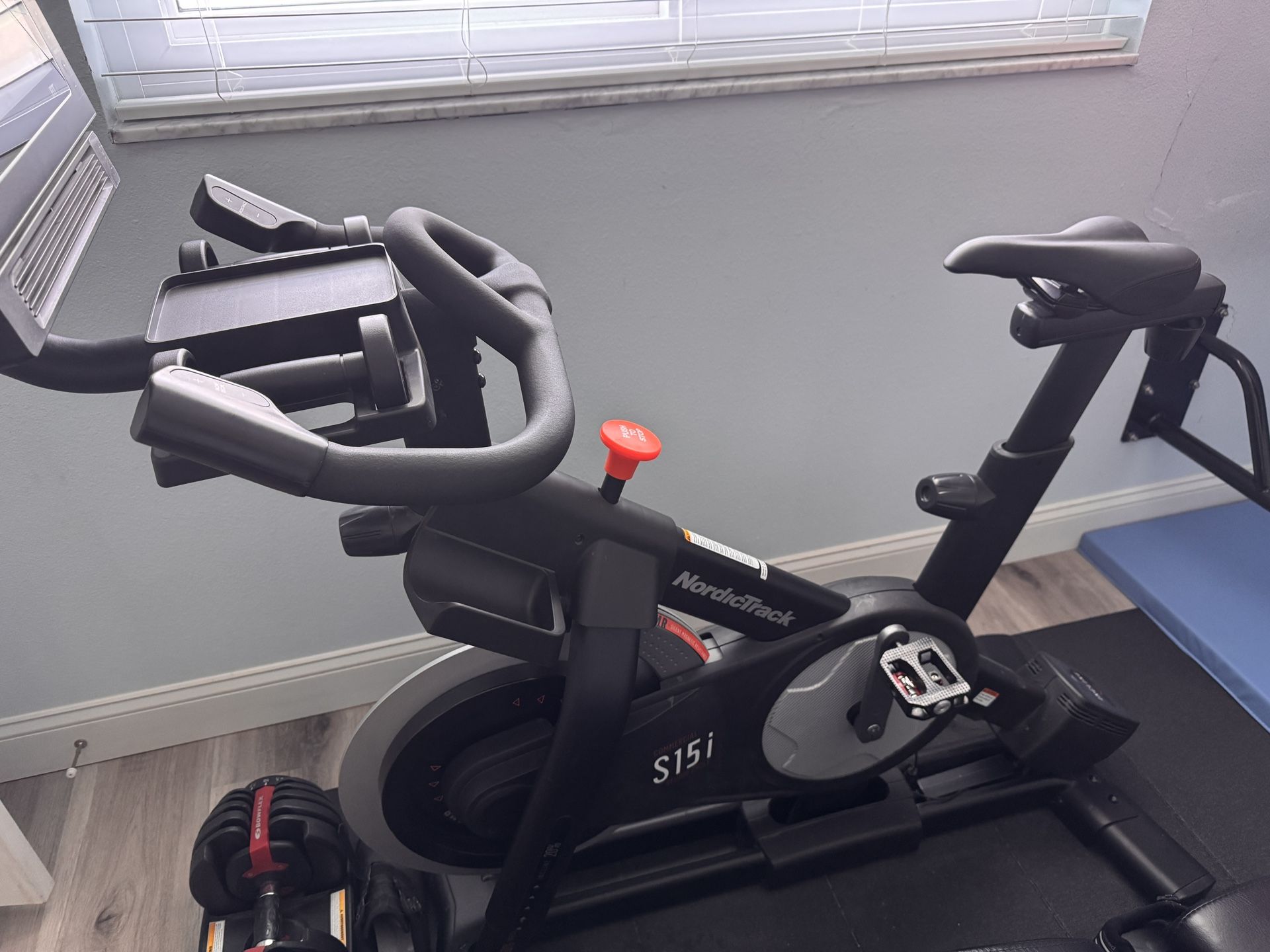 Norditrack S15i Spin Bike with pedal clips