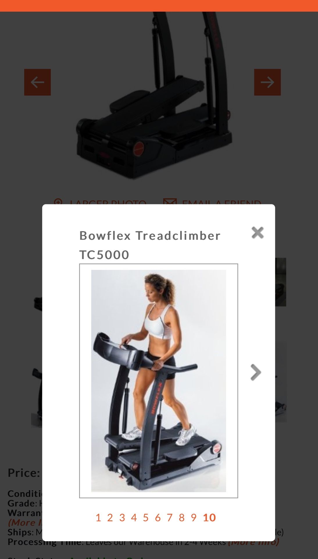 Bow flex tread climber tc5000 discount