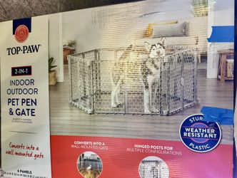 New/Open Box Pet Enclosure Plus Gate.  Was 135 At Store.
