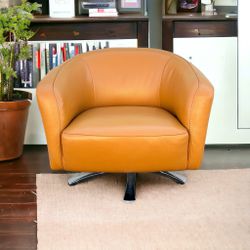 Caramel Leather Swivel Chair! Thick, Quality Leather! Very comfortable! DELIVERY AVAILABLE!!!