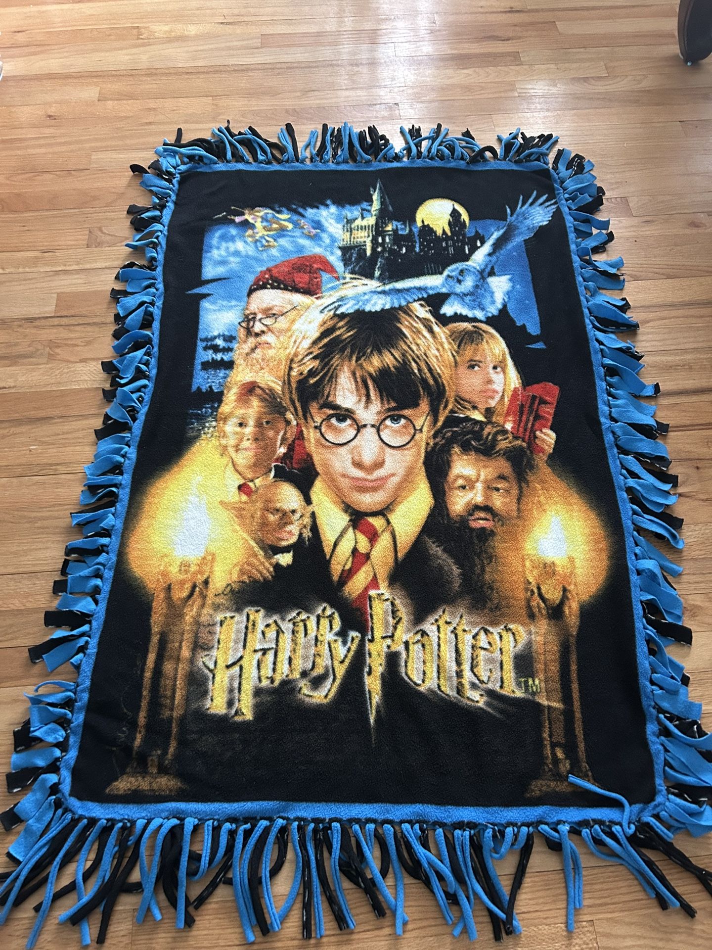 harry potter tie blanket