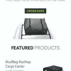 11 Cubic Feet Roof Bag In Gray