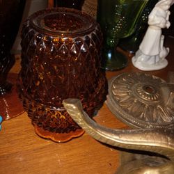 Dark Amber Fairy Lamp