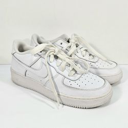 Nike Air Force 1 Low LE Triple White Size 7Y Youth (GS) DH2920-111 Sneakers