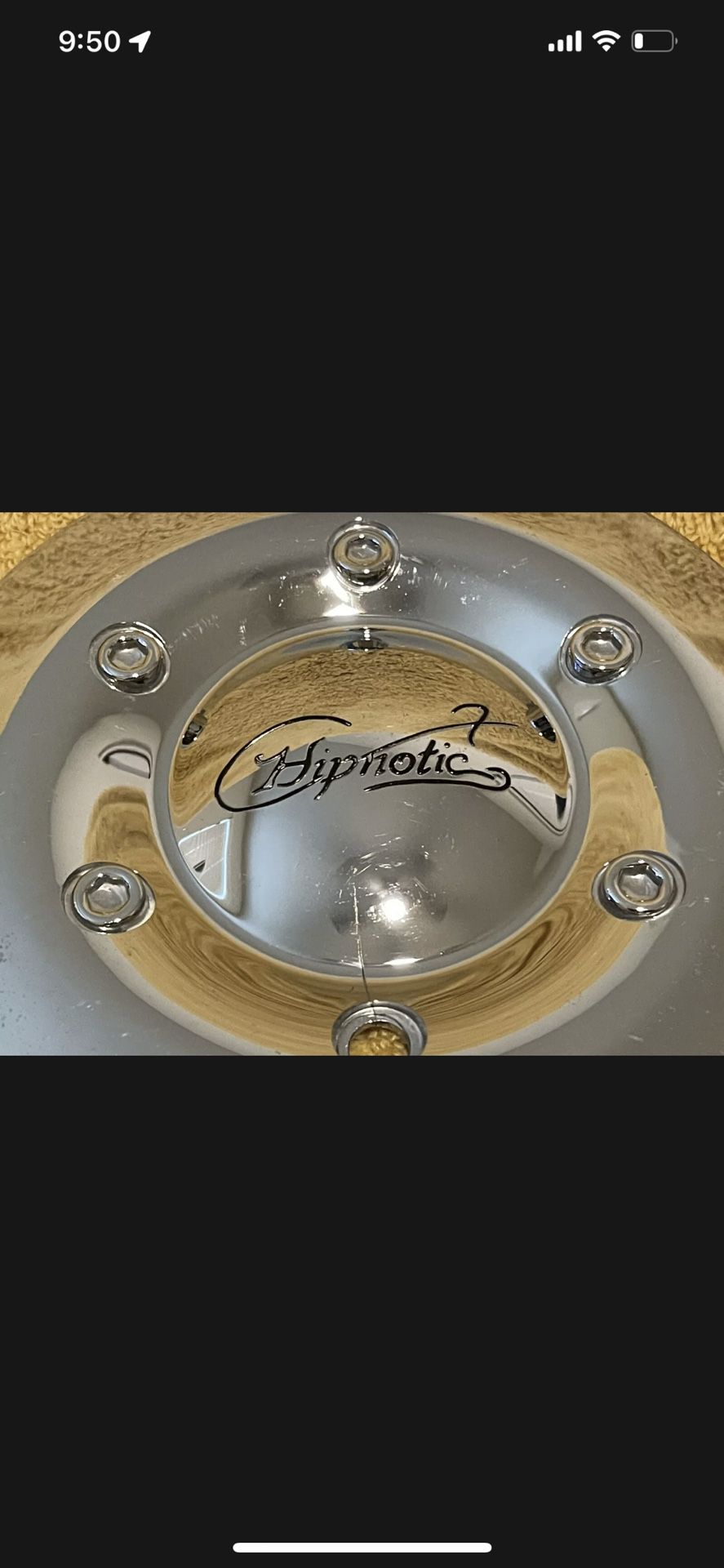 Hipnotic Chrome Custom Wheel Center Cap 280L160 S404-16 Rim Hubcap Middle Cover