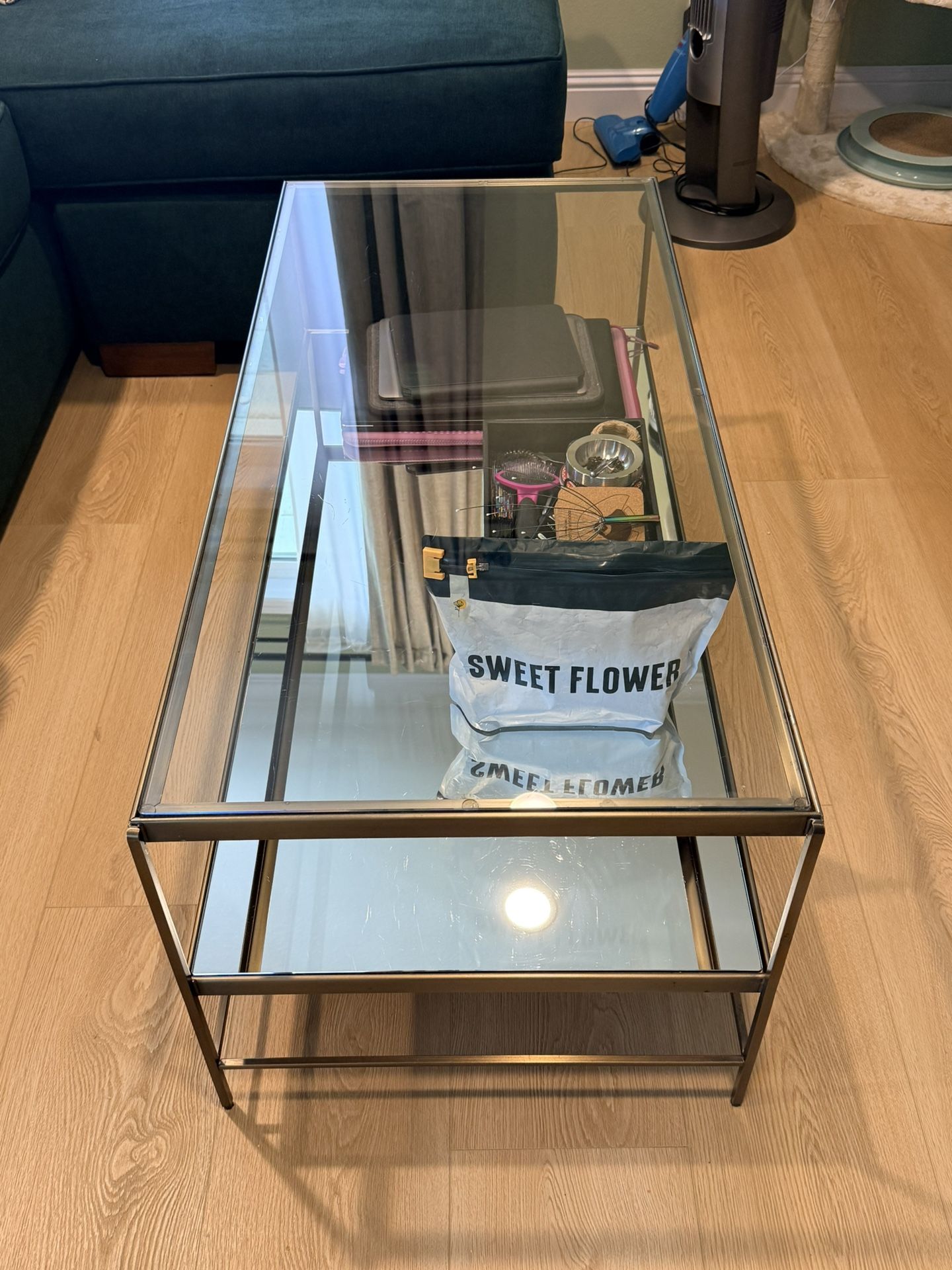 Glass Mirror Coffee Table