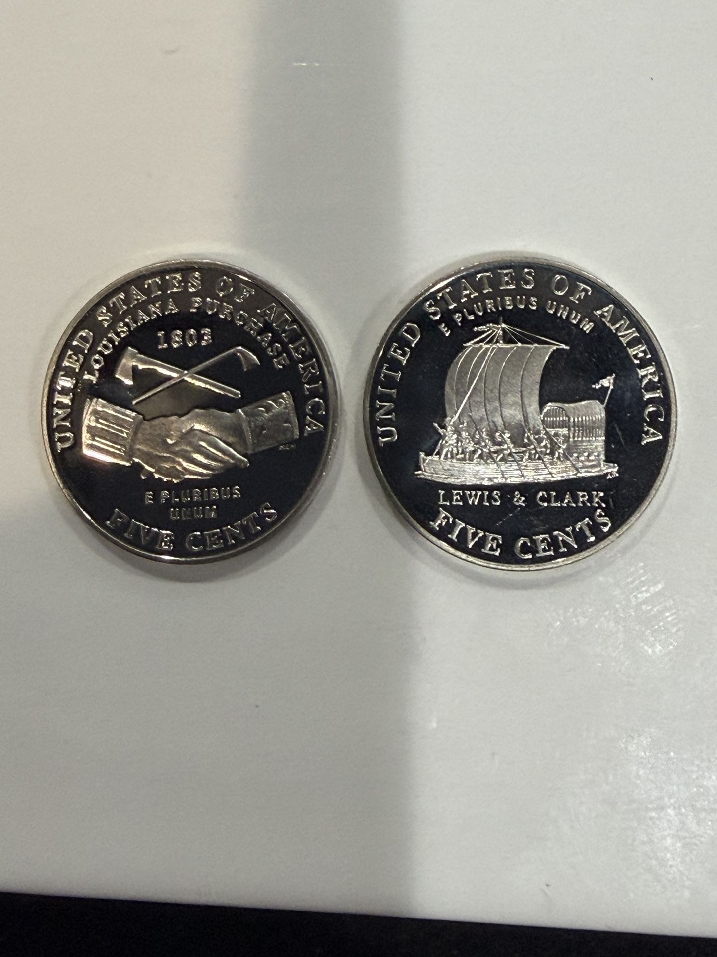 2005 S Gem Proof Westward Hi Jefferson Nickels Peace And Bison With A Extreme Cameo 228