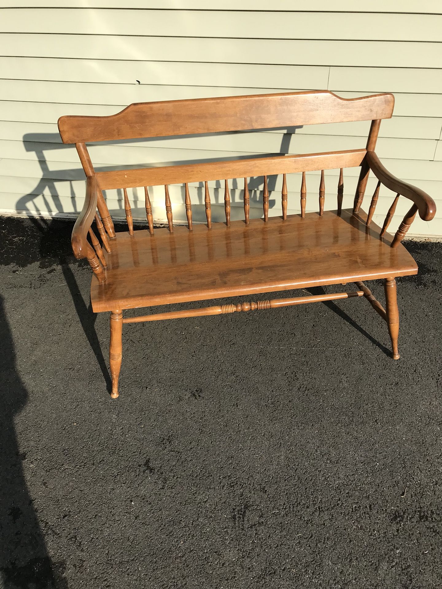 Ethan Allen wooden bench