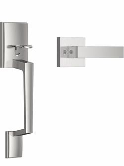Satin Nickel Front Door Handle