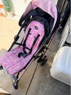 Pink Chicco stroller