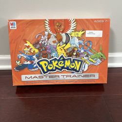 2005 Pokemon Master Trainer Board Game Milton Bradley Hasbro COMPLETE