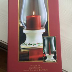 New Hiliday Candle And Holder