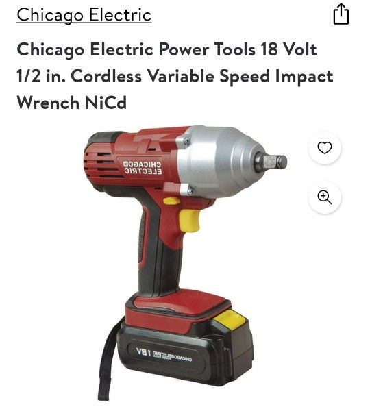 Chicago Electric 18 Volt Impact Wrench for Sale in Miramar FL OfferUp
