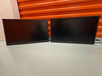 Pair of HP 24" Computer Monitors