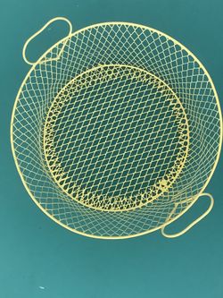 Happy Yellow  Accent Wire Basket