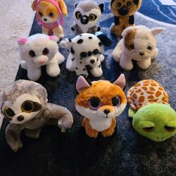 Medium sized ty Bernie Boos with the exception of the racoon 3 each 