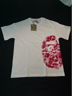 Bape white/pink T shirt