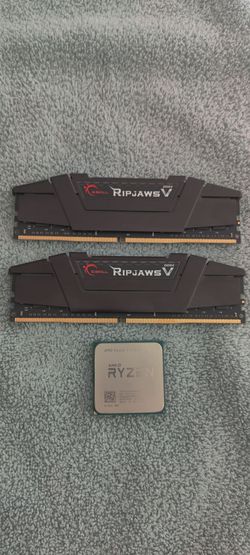 AMD Ryzen 2700x processor + 32GB Ripjaws DDR4 PC3200 RAM (2x16)