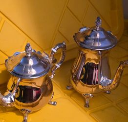 Silver-Plated Tea and Coffee Pot Set