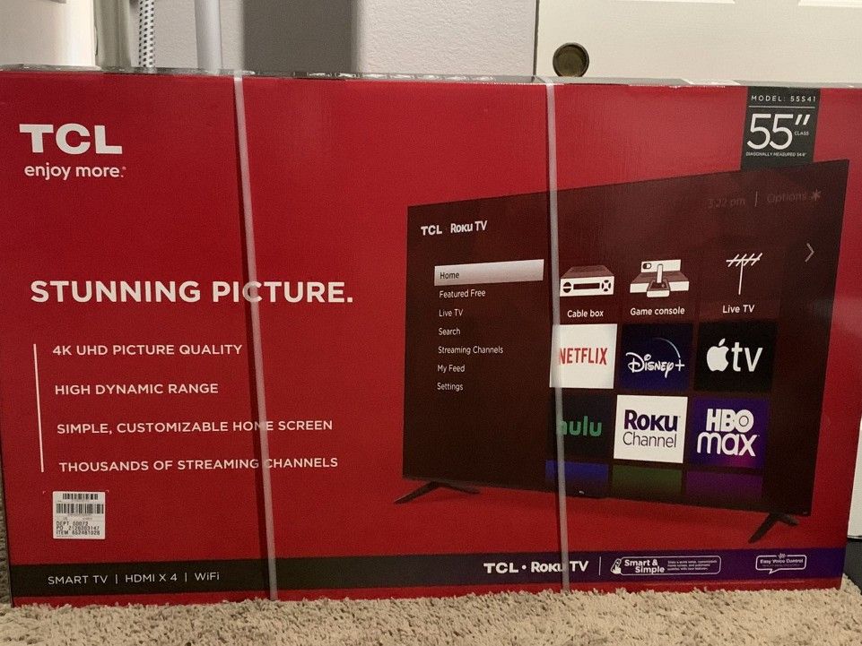 New 55 Inch 4k Smart TV 